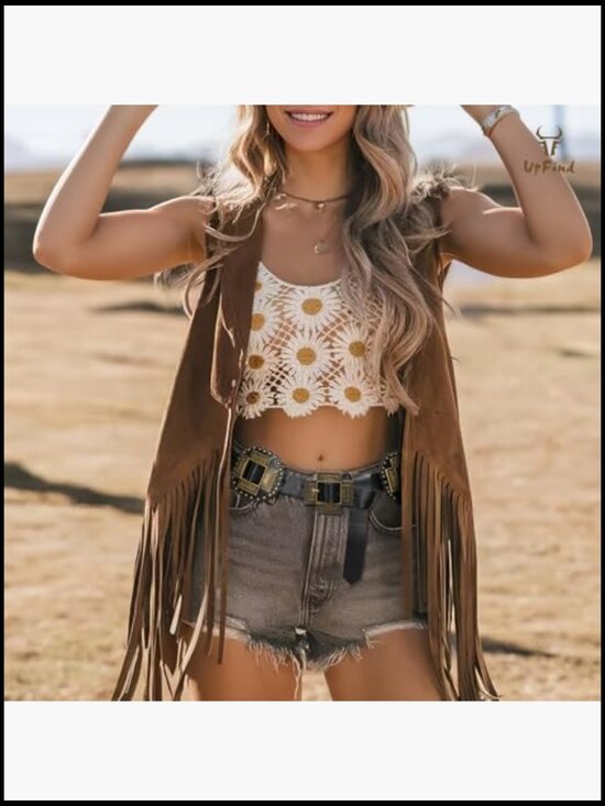 Western Concho Belt Leather Cowgirl Wide Boho Belt for Dresses Jeans main image 7